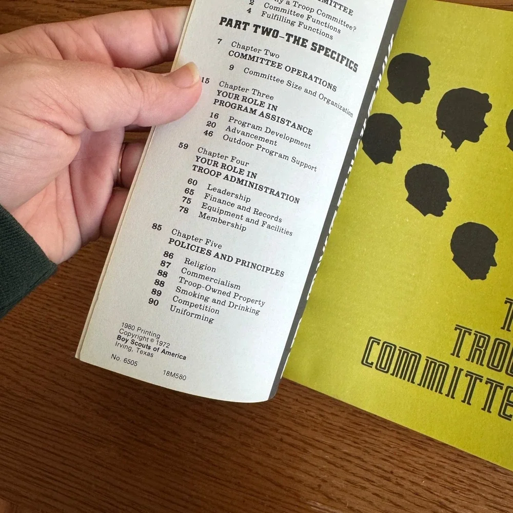 Boy Scouts‎ of America Vintage Leadership Corps Troop Committee Handbook Set